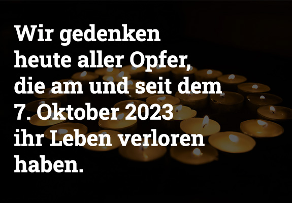 Gedenken 7. Oktober 2023 – Wir packen's an