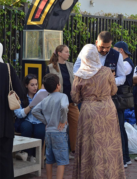 Wir packen's an unterstützt Geflüchtete aus Gaza in Kairo