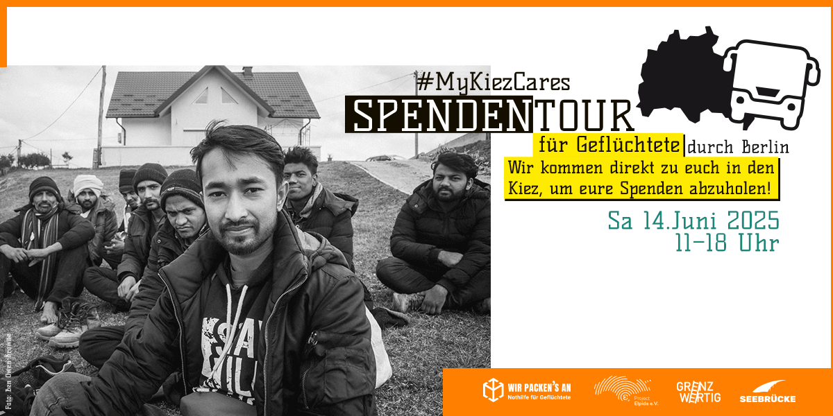 MyKiezCares Spendentour für Geflüchtete durch Berlin