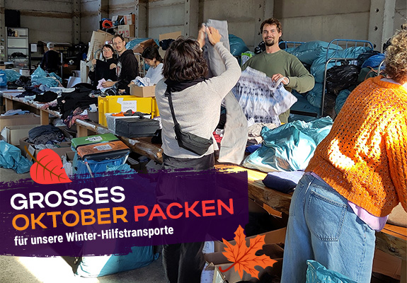 Oktober Packen in Biesenthal, Wir packen's an
