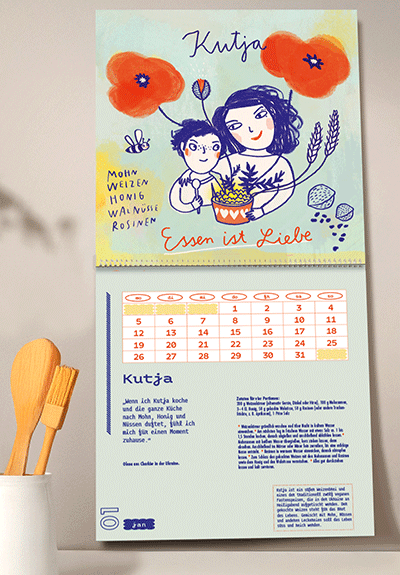 Grenzenlos Kochen Kalender 2026 – Wir packen's an