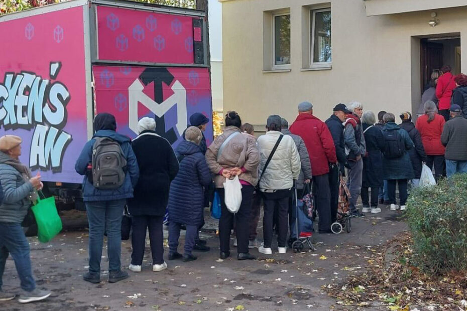 Lebensmittelhilfe für ukrainische Familien, Wir packen's an