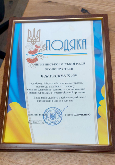 Hilfstransport Ukraine, Wir packen's an e.V.