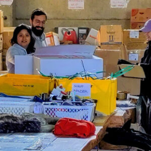 Spenden sortieren und packen in Biesenthal, Wir packen's an e.V.
