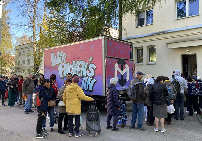 Meals of Solidarity in Krakau, Lebensmittelhilfe für ukrainische Geflüchtete von Wir packen's an