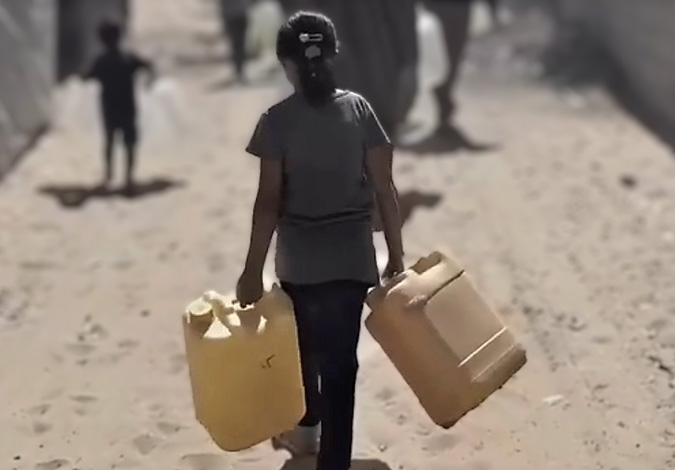 Hitze und Wassermangel in Gaza, Wir packen's an