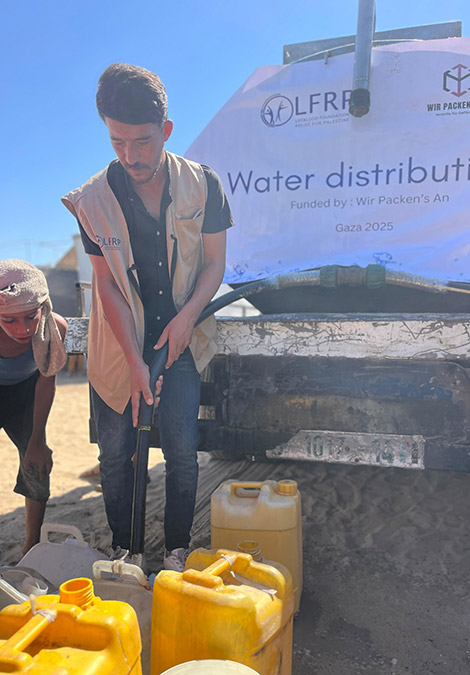 Hitze und Wassermangel in Gaza, Wir packen's an
