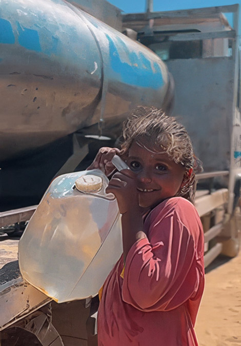 Hitze und Wassermangel in Gaza, Wir packen's an