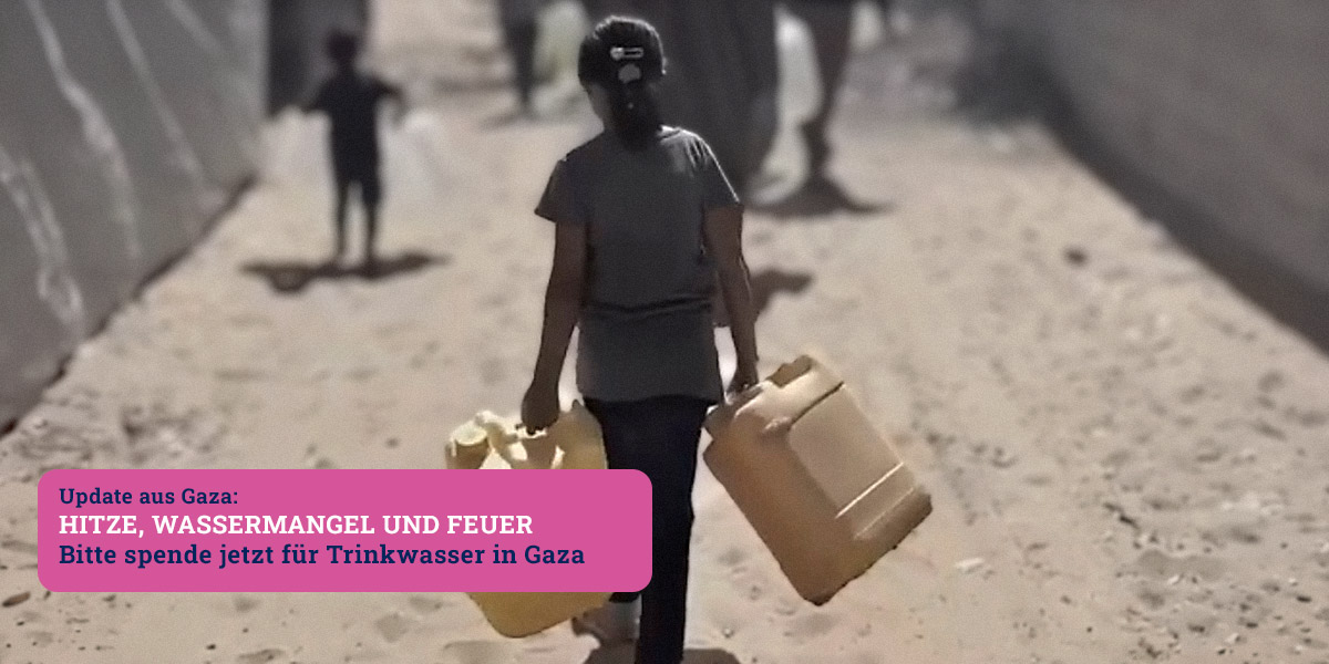 Gaza: Hitze, Wassermangel und Feuer
