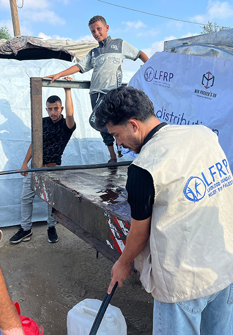 188.253 Liter sauberes Trinkwasser in Gaza - Wir packen's an