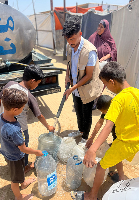Wir packen's an baut Trinkbrunnen in Gaza