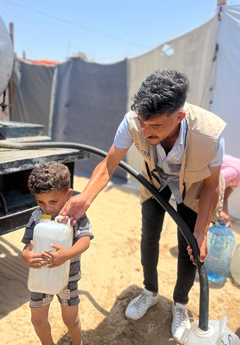 Wir packen's an baut Trinkbrunnen in Gaza