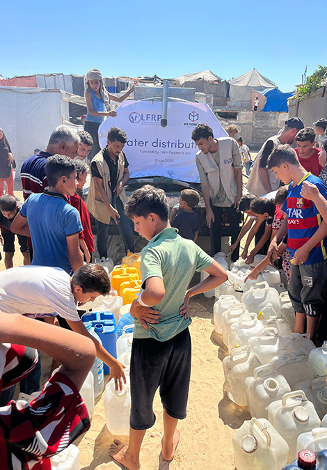 Wir packen's an baut Trinkbrunnen in Gaza